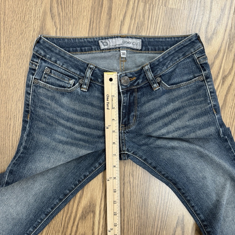 Bullhead Jeans Womens 3 Blue Low Rise Bootcut Y2K Western Boho Dark Wash Denim - Picture 11 of 13